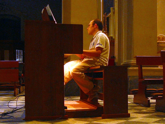 l'organista Andrea Trovato