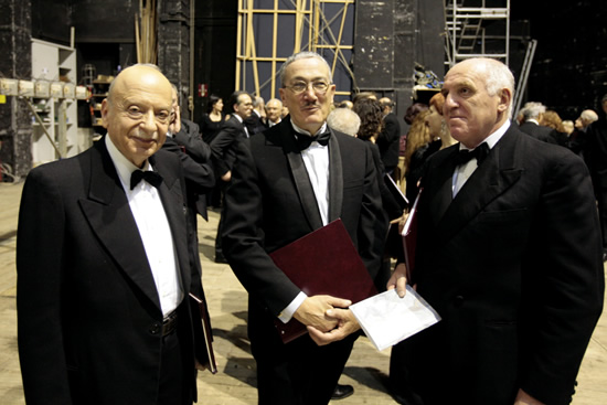 tre coristi dell'Ente Cassa